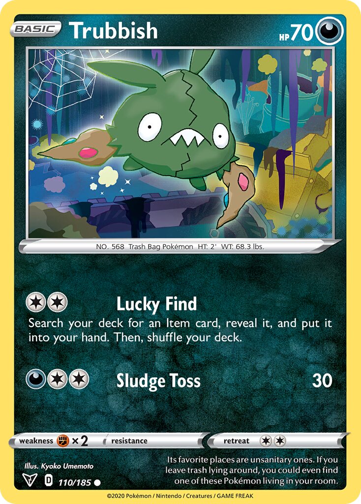 Trubbish 110/185 — Vivid Voltage (English Pokémon TCG card)