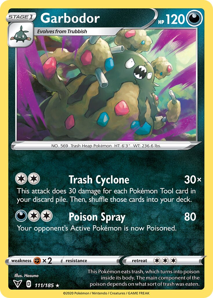 Garbodor 111/185 — Vivid Voltage (English Pokémon TCG card)