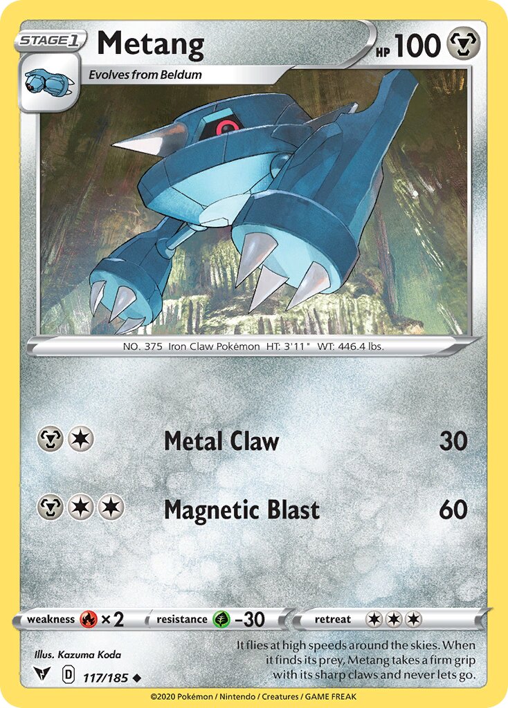 Metang 117/185 — Vivid Voltage (English Pokémon TCG card)