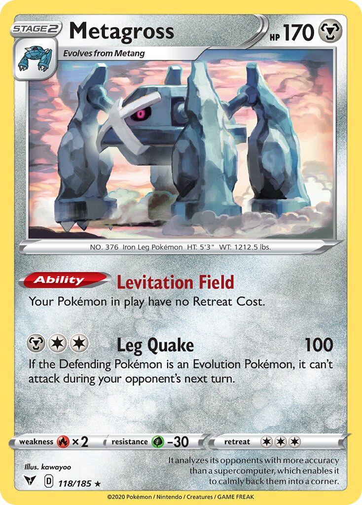 Metagross 118/185 — Vivid Voltage (English Pokémon TCG card)
