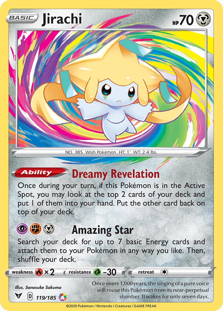 Jirachi 119/185 — Vivid Voltage (English Pokémon TCG card)