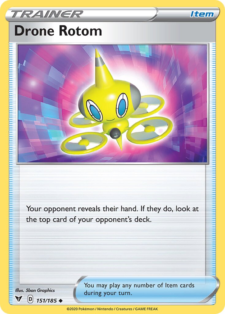 Drone Rotom 151/185 — Vivid Voltage (English Pokémon TCG card)
