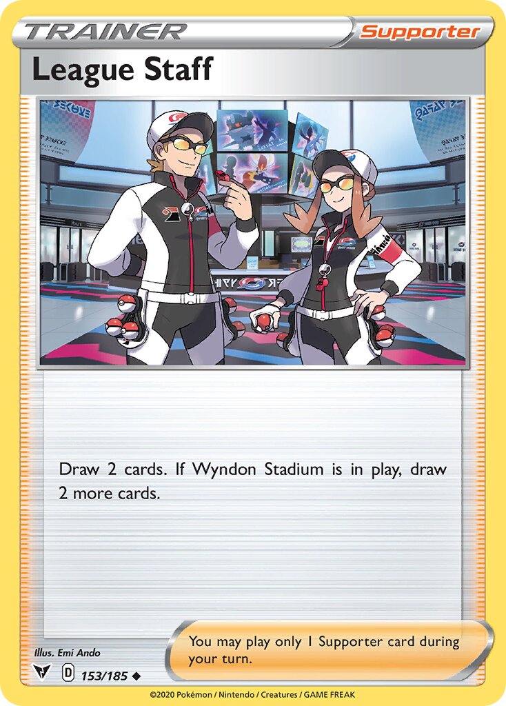 League Staff 153/185 — Vivid Voltage (English Pokémon TCG card)