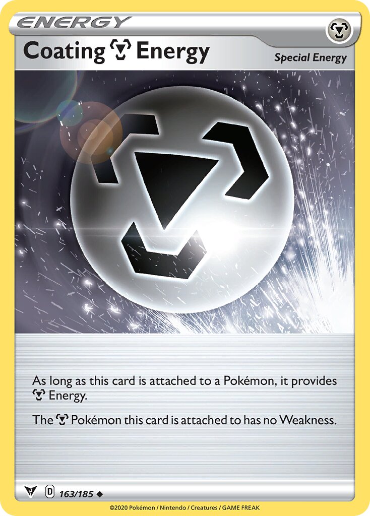 Coating Metal Energy 163/185 — Vivid Voltage (English Pokémon TCG card)