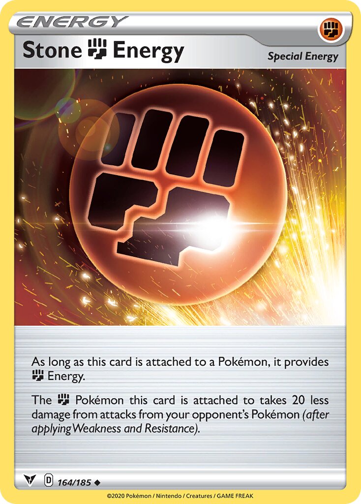Stone Fighting Energy 164/185 — Vivid Voltage (English Pokémon TCG card)