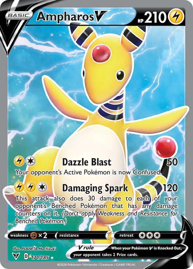 Ampharos V 171/185 — Vivid Voltage (English Pokémon TCG card)