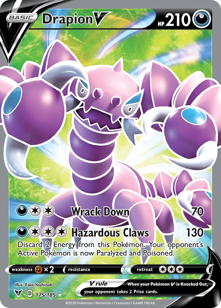 Drapion V 175/185 — Vivid Voltage (English Pokémon TCG card)