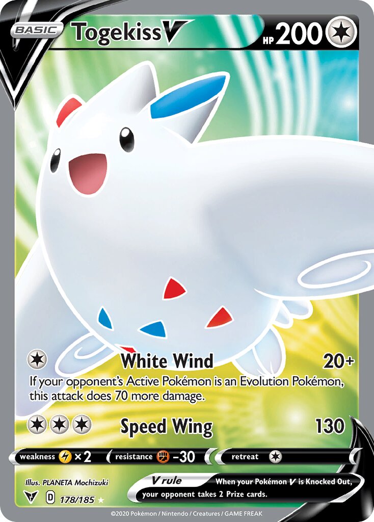 Togekiss V 178/185 — Vivid Voltage (English Pokémon TCG card)