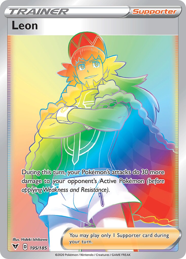Leon 195/185 — Vivid Voltage (English Pokémon TCG card)