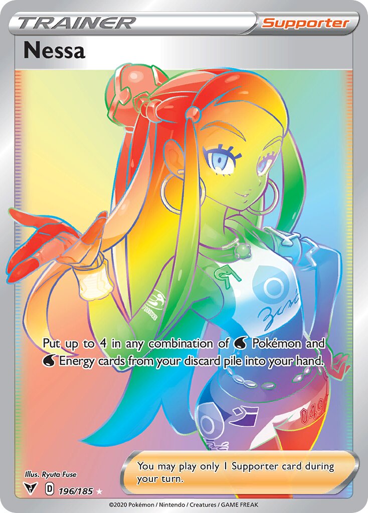 Nessa 196/185 — Vivid Voltage (English Pokémon TCG card)