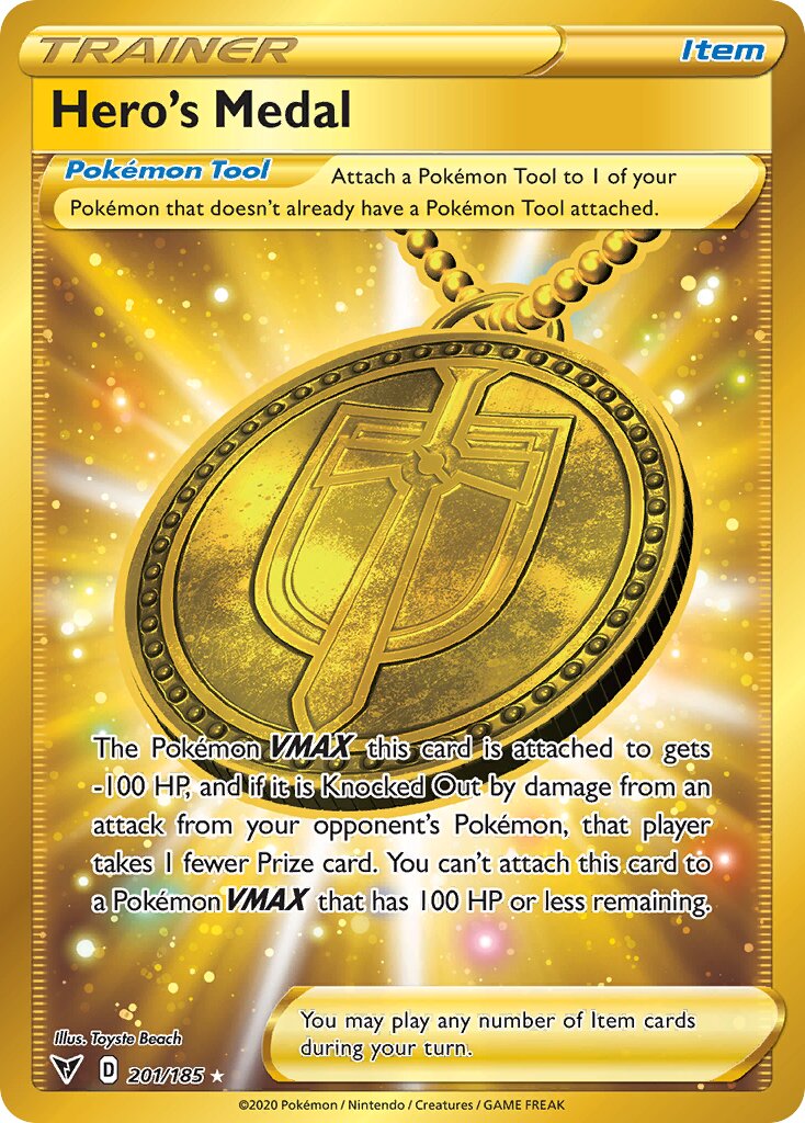 Hero's Medal 201/185 — Vivid Voltage (English Pokémon TCG card)