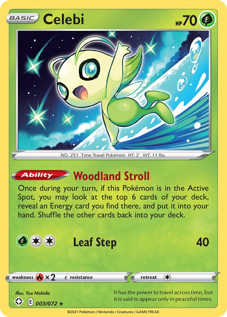 Celebi 003/195 — Shining Fates (English Pokémon TCG card)