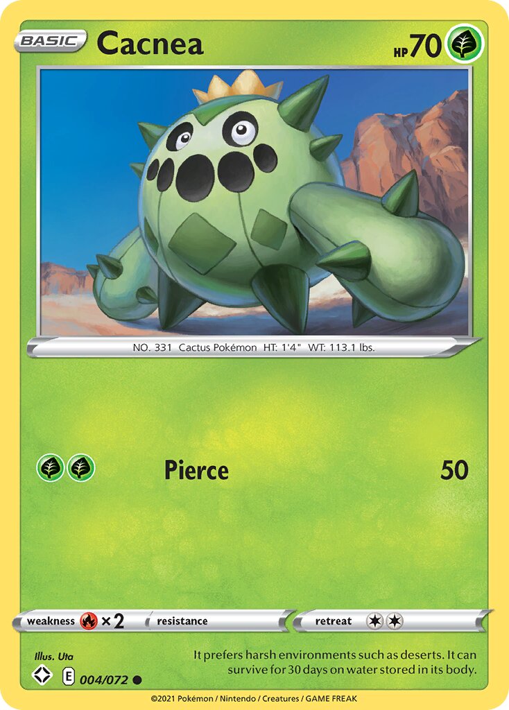 Cacnea 004/195 — Shining Fates (English Pokémon TCG card)