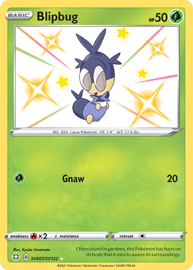 Blipbug SV007/SV122 — Shining Fates (English Pokémon TCG card)