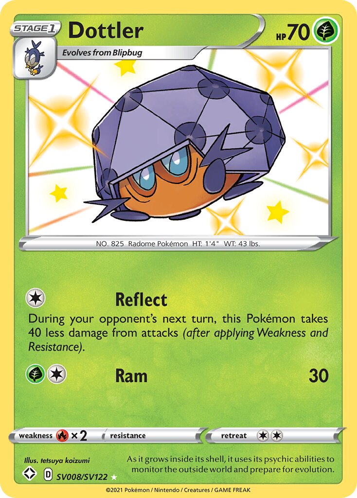 Dottler SV008/SV122 — Shining Fates (English Pokémon TCG card)