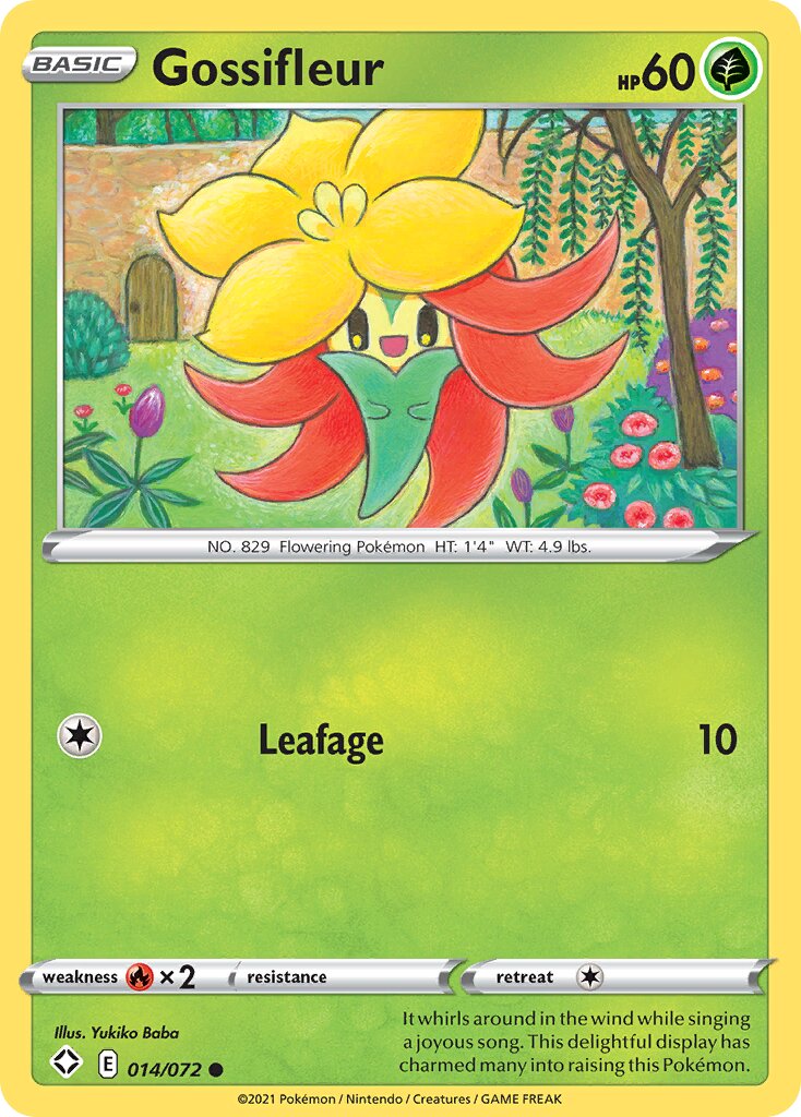 Gossifleur 014/195 — Shining Fates (English Pokémon TCG card)