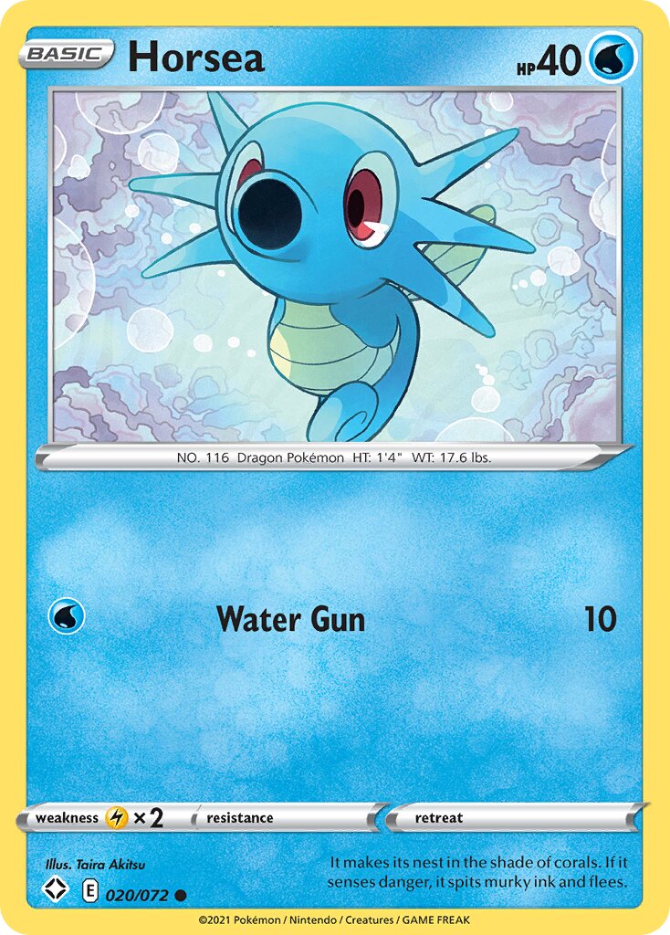 Horsea 020/195 — Shining Fates (English Pokémon TCG card)