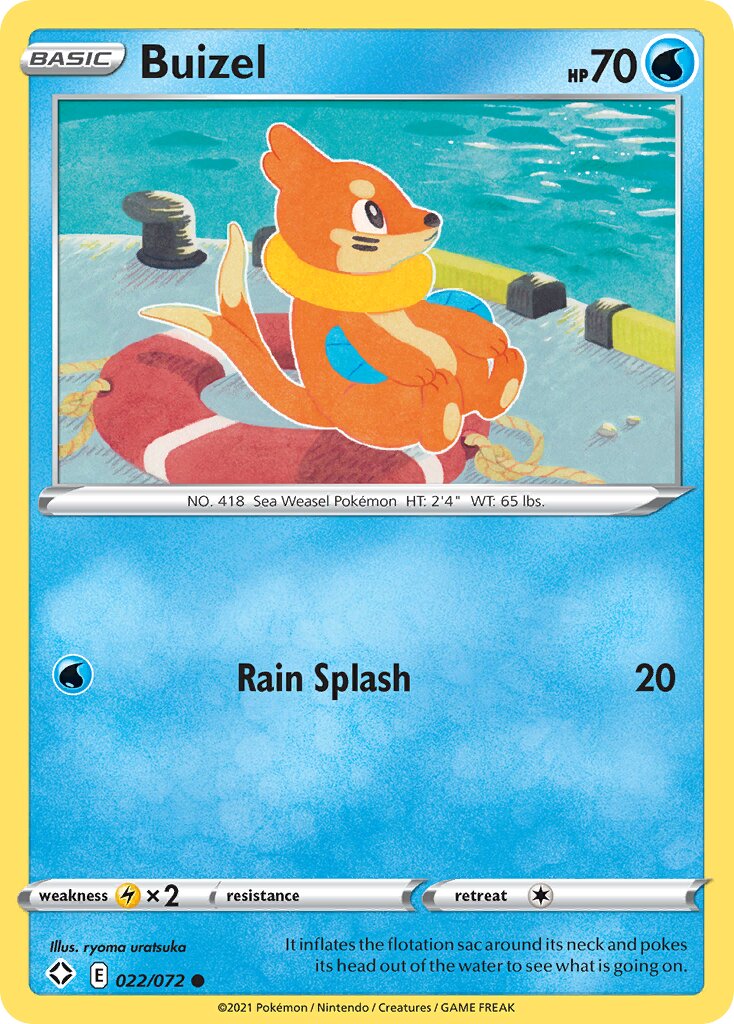 Buizel 022/195 — Shining Fates (English Pokémon TCG card)