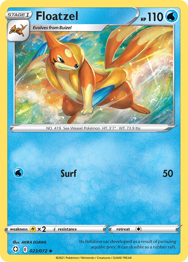 Floatzel 023/195 — Shining Fates (English Pokémon TCG card)