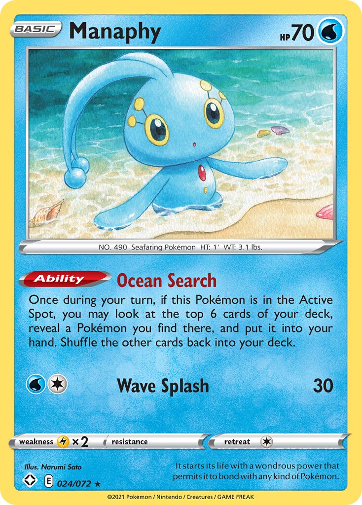 Manaphy 024/195 — Shining Fates (English Pokémon TCG card)