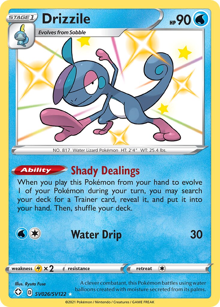 Drizzile SV026/SV122 — Shining Fates (English Pokémon TCG card)