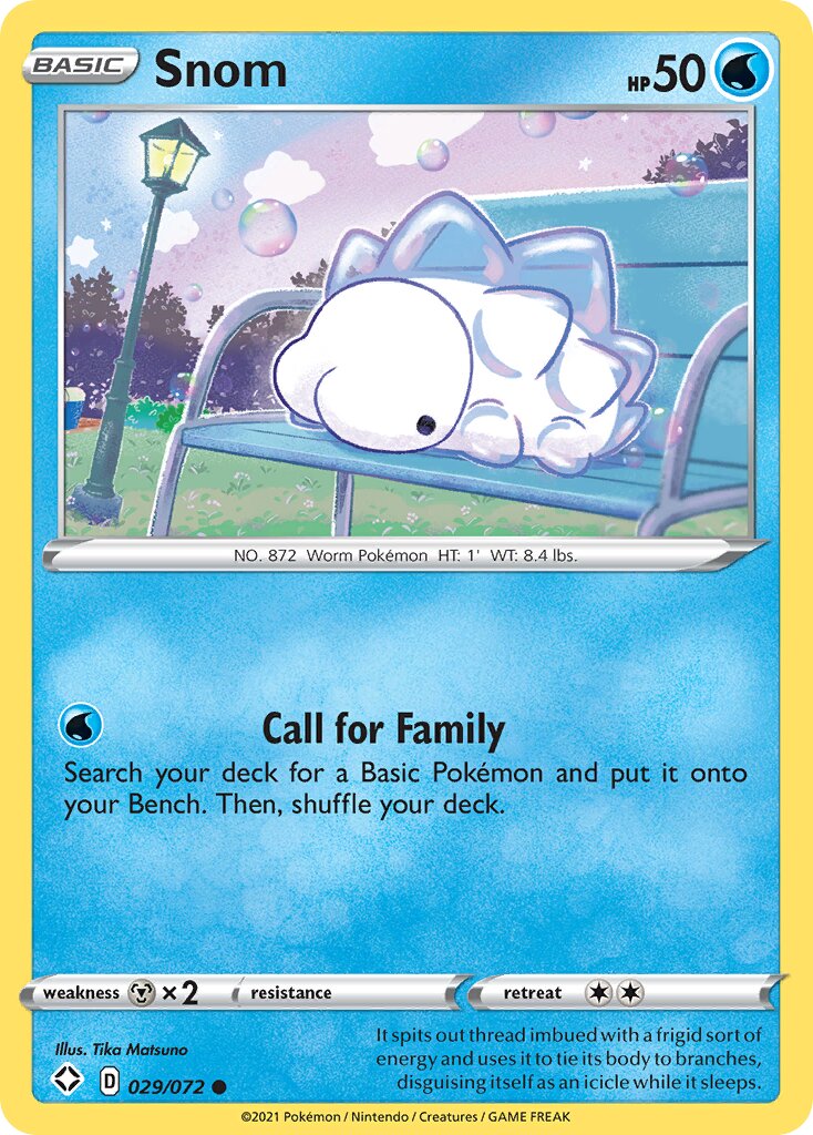Snom 029/195 — Shining Fates (English Pokémon TCG card)