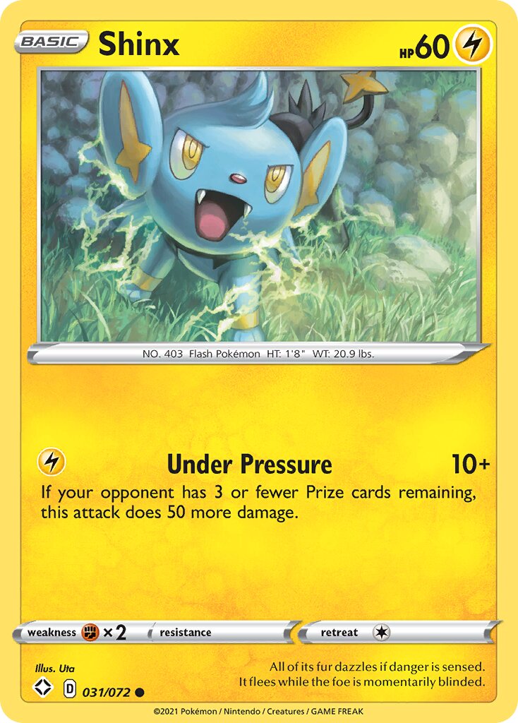 Shinx 031/195 — Shining Fates (English Pokémon TCG card)