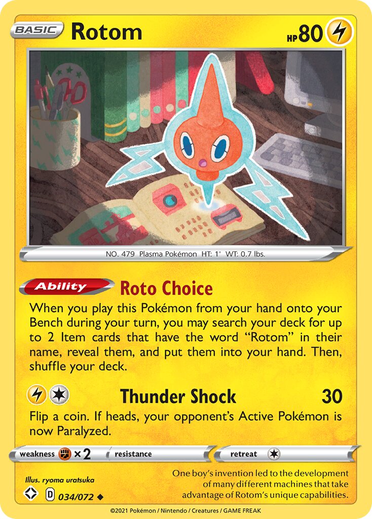 Rotom 034/195 — Shining Fates (English Pokémon TCG card)