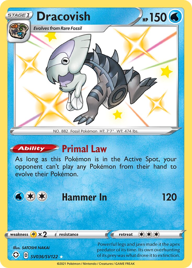 Dracovish SV036/SV122 — Shining Fates (English Pokémon TCG card)