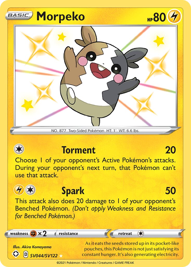 Morpeko SV044/SV122 — Shining Fates (English Pokémon TCG card)