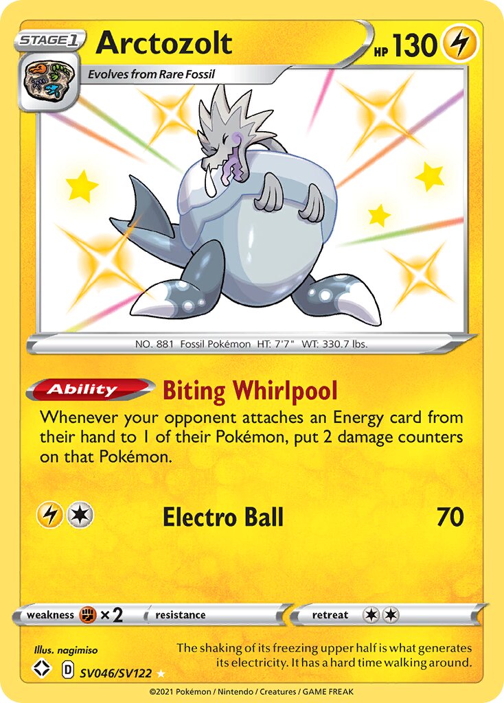 Arctozolt SV046/SV122 — Shining Fates (English Pokémon TCG card)