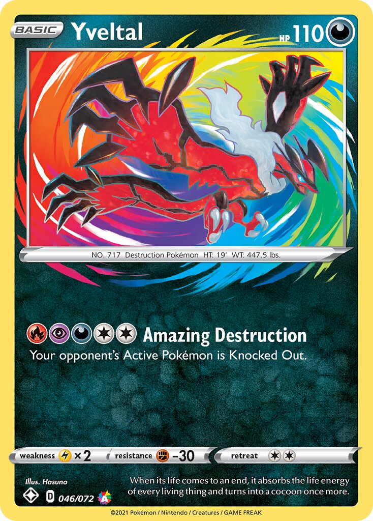 Yveltal 046/195 — Shining Fates (English Pokémon TCG card)
