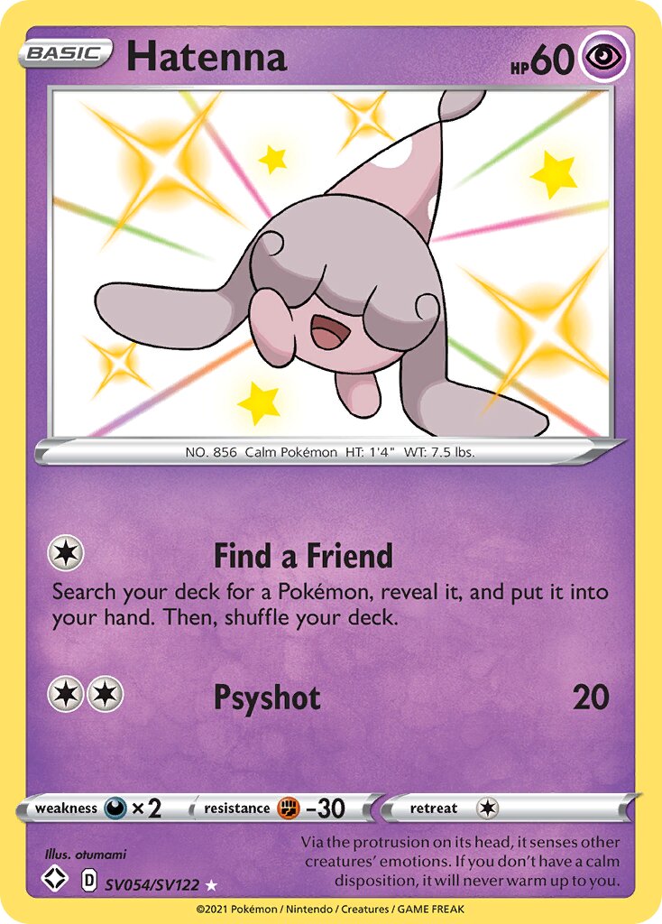 Hatenna SV054/SV122 — Shining Fates (English Pokémon TCG card)