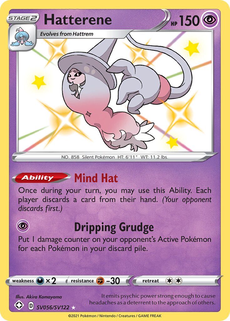 Hatterene SV056/SV122 — Shining Fates (English Pokémon TCG card)