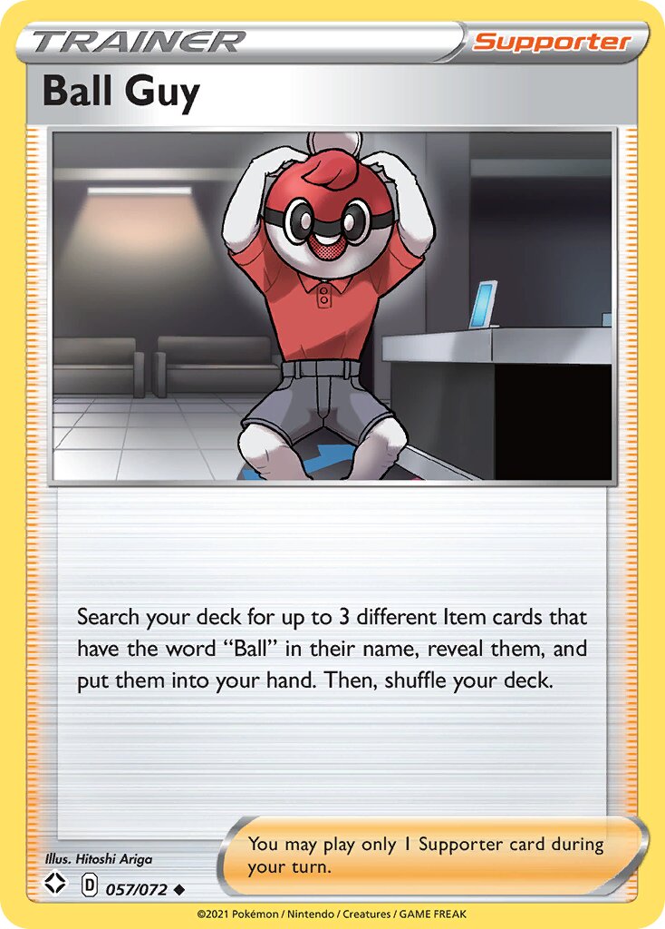 Ball Guy 057/195 — Shining Fates (English Pokémon TCG card)