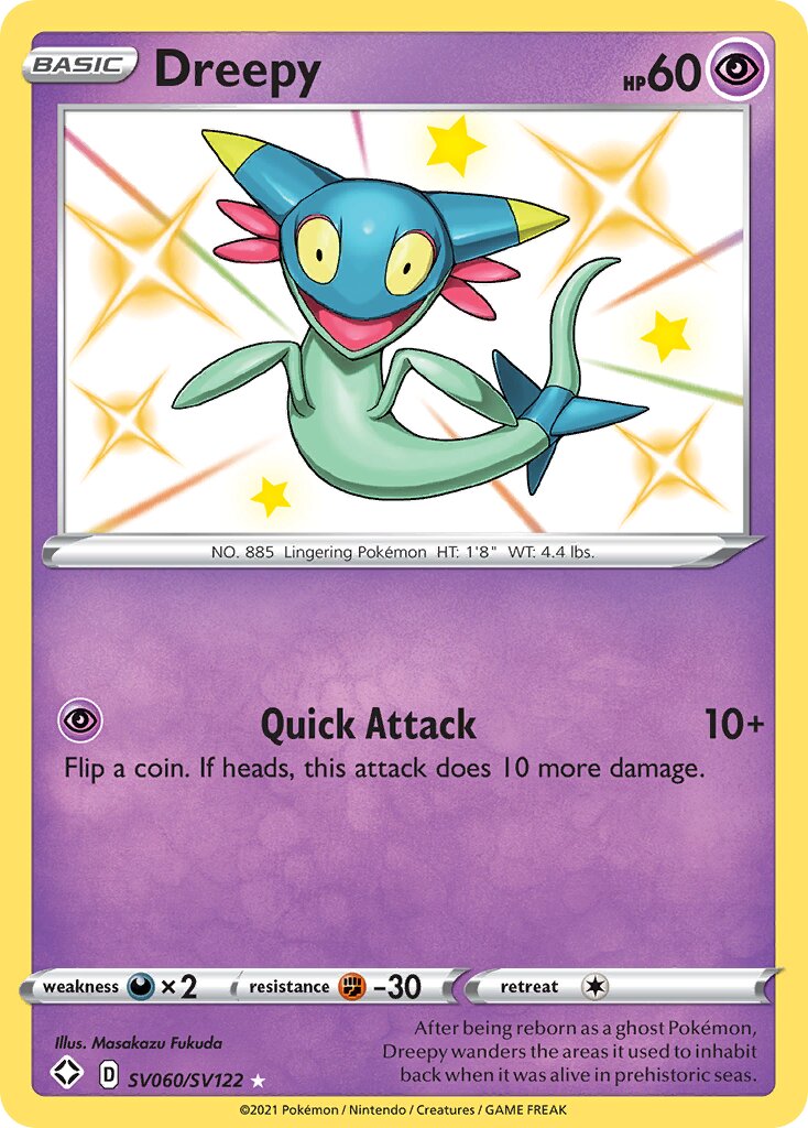 Dreepy SV060/SV122 — Shining Fates (English Pokémon TCG card)