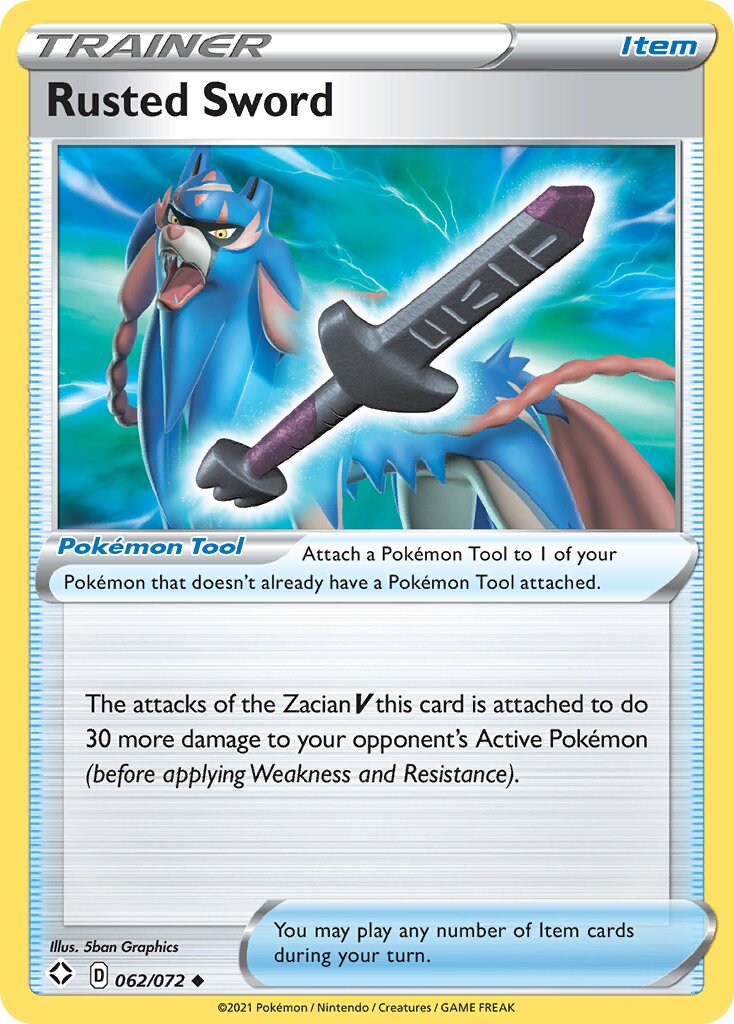 Rusted Sword 062/195 — Shining Fates (English Pokémon TCG card)