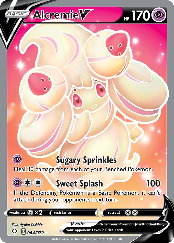 Alcremie V 064/195 — Shining Fates (English Pokémon TCG card)