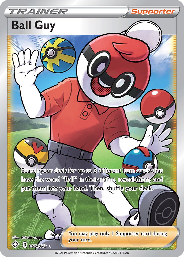 Ball Guy 065/195 — Shining Fates (English Pokémon TCG card)