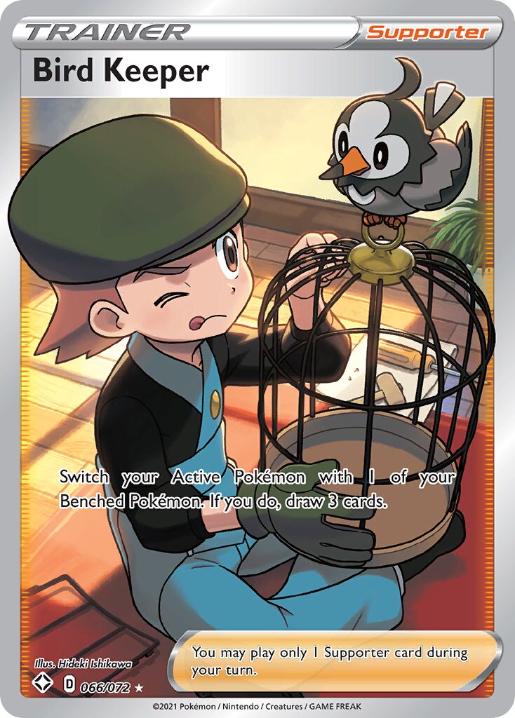 Bird Keeper 066/195 — Shining Fates (English Pokémon TCG card)