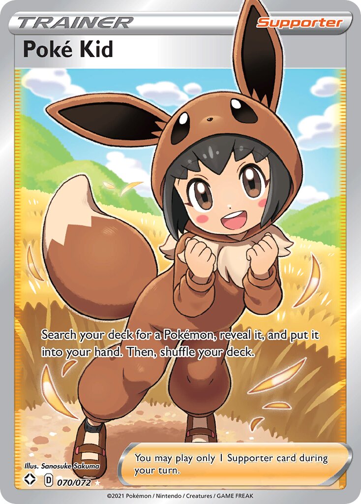 Poké Kid 070/195 — Shining Fates (English Pokémon TCG card)