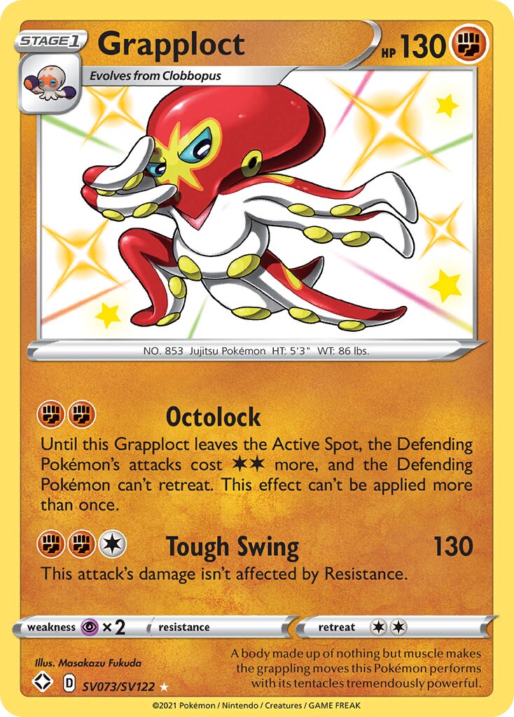 Grapploct SV073/SV122 — Shining Fates (English Pokémon TCG card)