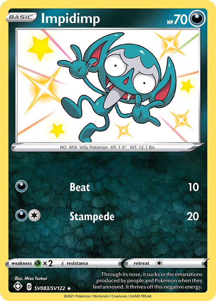 Impidimp SV083/SV122 — Shining Fates (English Pokémon TCG card)