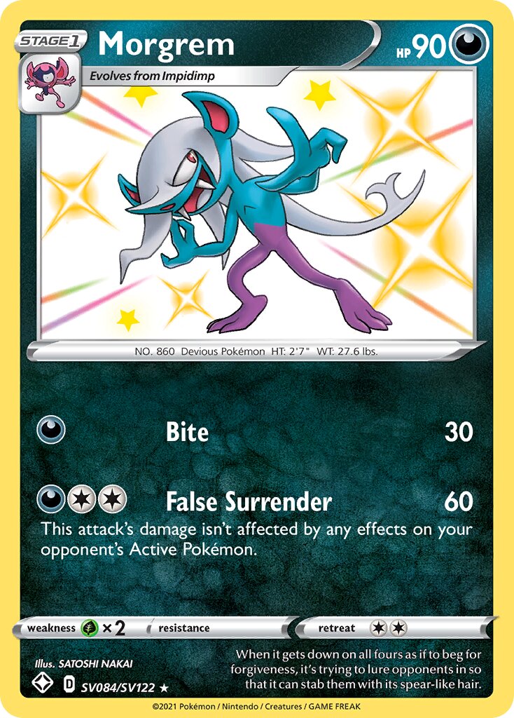 Morgrem SV084/SV122 — Shining Fates (English Pokémon TCG card)