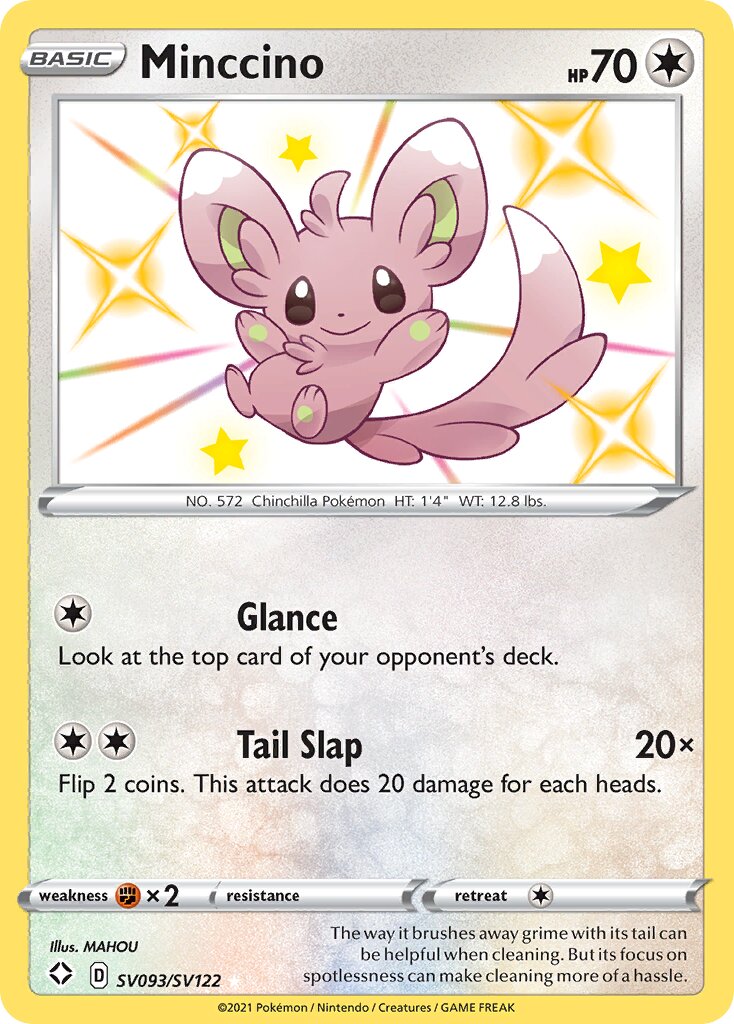 Minccino SV093/SV122 — Shining Fates (English Pokémon TCG card)