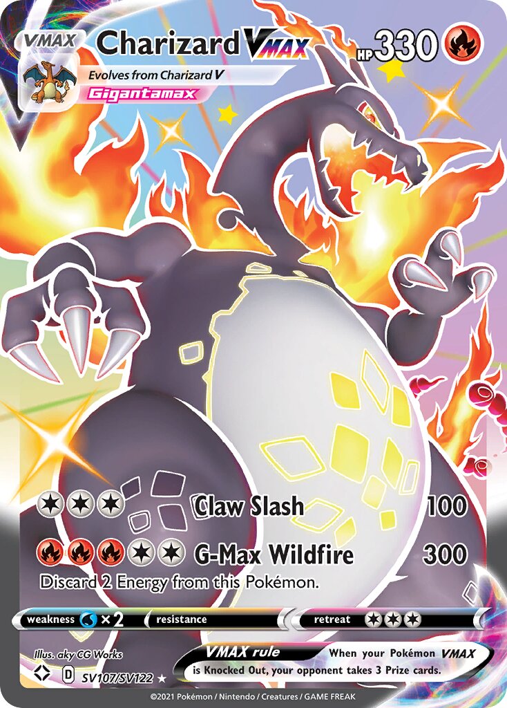 Charizard VMAX SV107/SV122 — Shining Fates (English Pokémon TCG card)