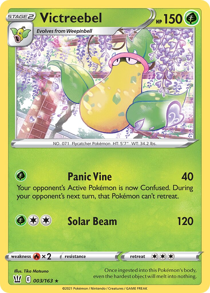 Victreebel 003/163 — Battle Styles (English Pokémon TCG card)