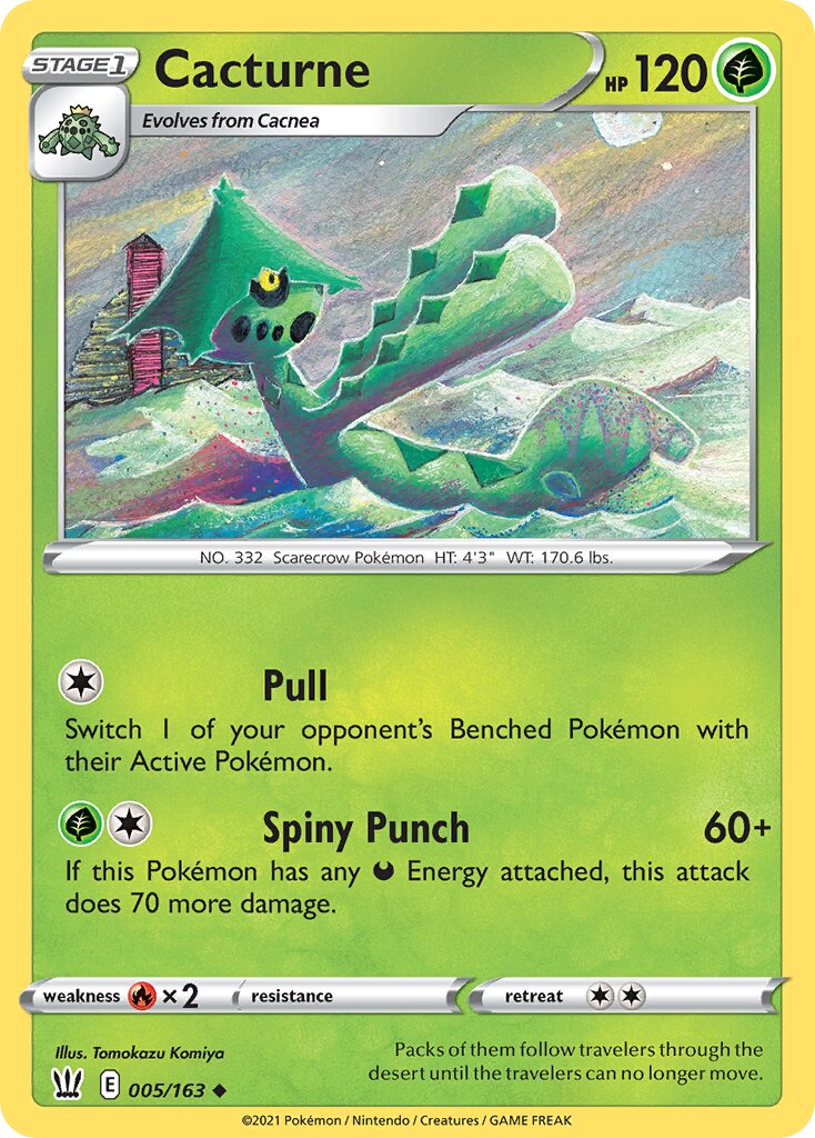 Cacturne 005/163 — Battle Styles (English Pokémon TCG card)