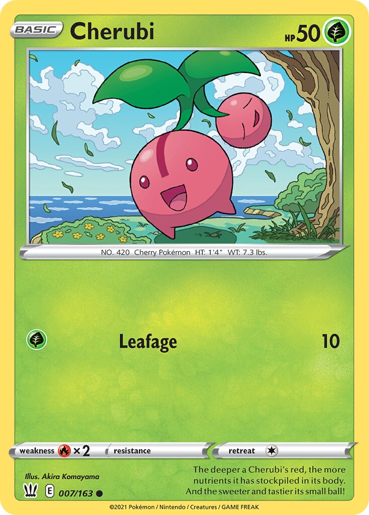 Cherubi 007/163 — Battle Styles (English Pokémon TCG card)