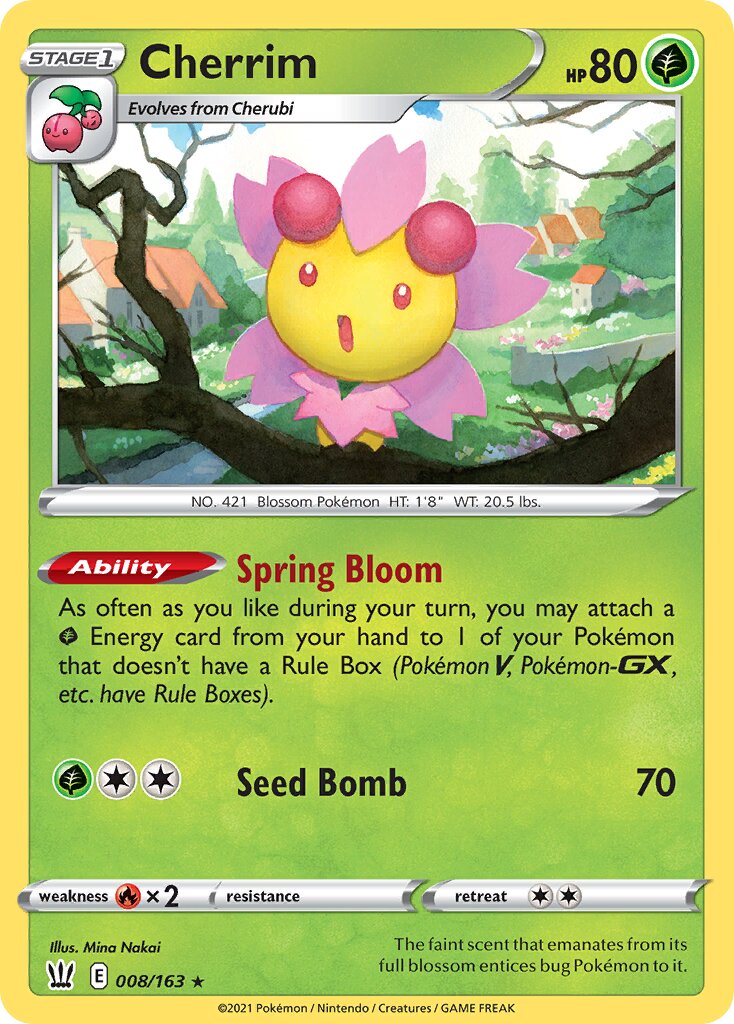 Cherrim 008/163 — Battle Styles (English Pokémon TCG card)